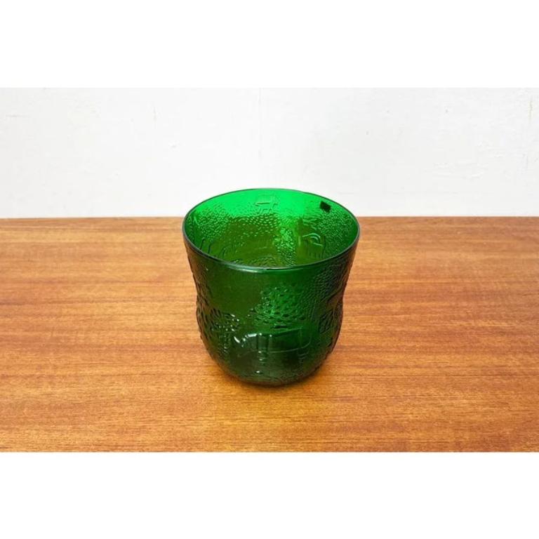 Mid-Century Modern Mid-Century Fauna Decor Glass Vase by Oiva Toikka for Arabia, Finland, 1960s For Sale