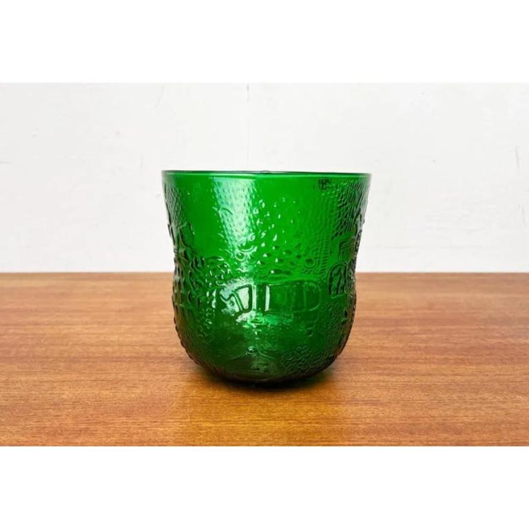 Mid-Century Fauna Decor Glass Vase by Oiva Toikka for Arabia, Finland, 1960s For Sale 1