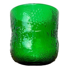 Vase en verre décoré Fauna d'Oiva Toikka pour Arabia, Finlande, années 1960