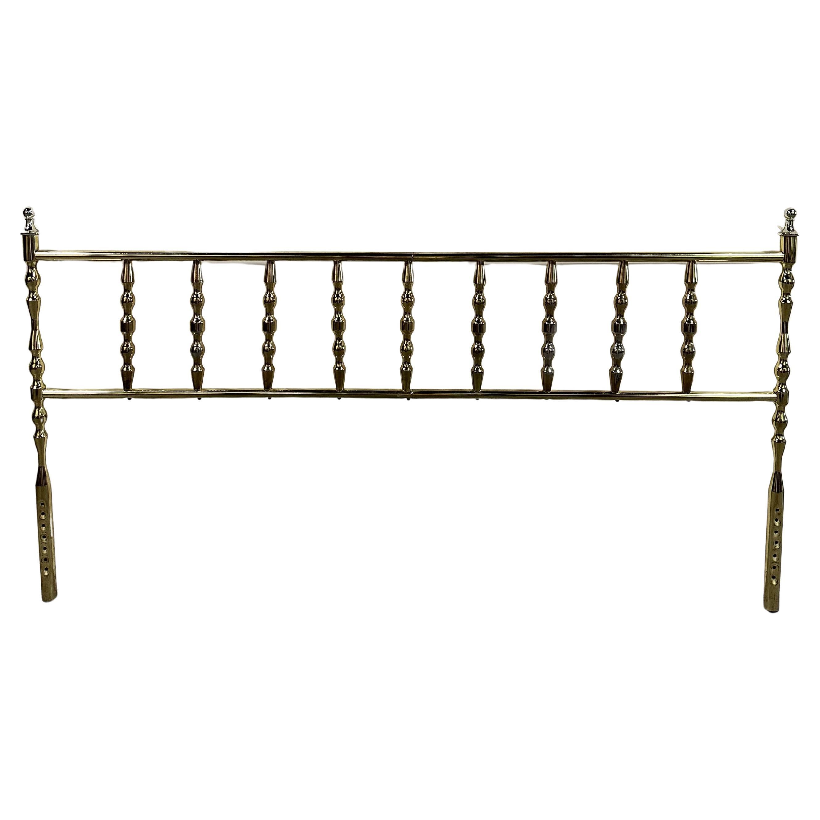 Mid Century Faux Bamboo King Headboard