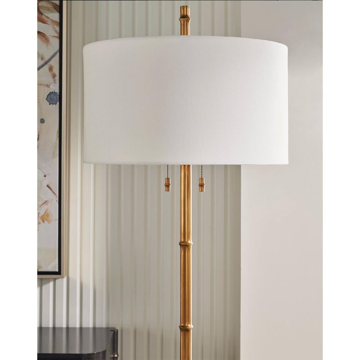 Mid-Century Modern Mid Century Faux Bois Floor Lamp For Sale