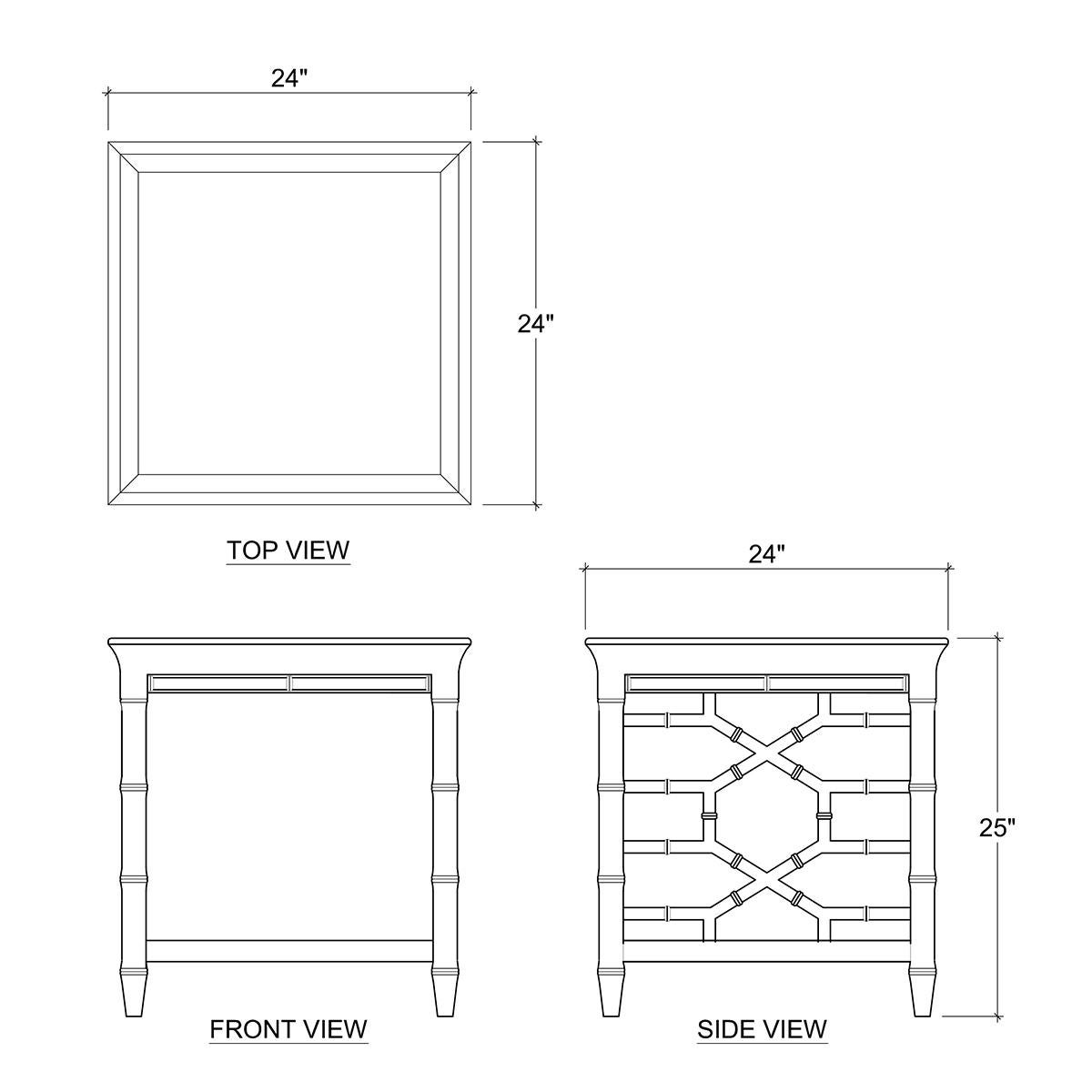 Table d'appoint mi-siècle en faux bois blanc Whiting Neuf - En vente à Westwood, NJ