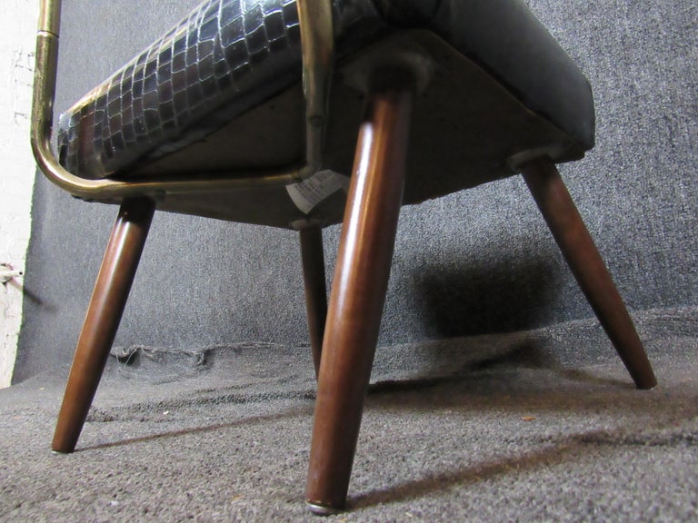 MidCentury Faux Crocodile Valet Chair by Nova For Sale at 1stDibs