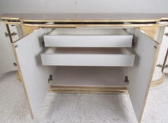 Mid-century Faux Marble Lacquered Credenza