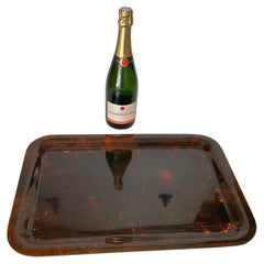 Mid-Century Faux Tortoiseshell Tray Attributed Christian Dior, circa 1970