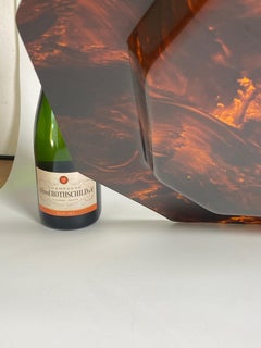 Mid-Century Faux Tortoise shell Tray Attributed Christian Dior, circa 1970