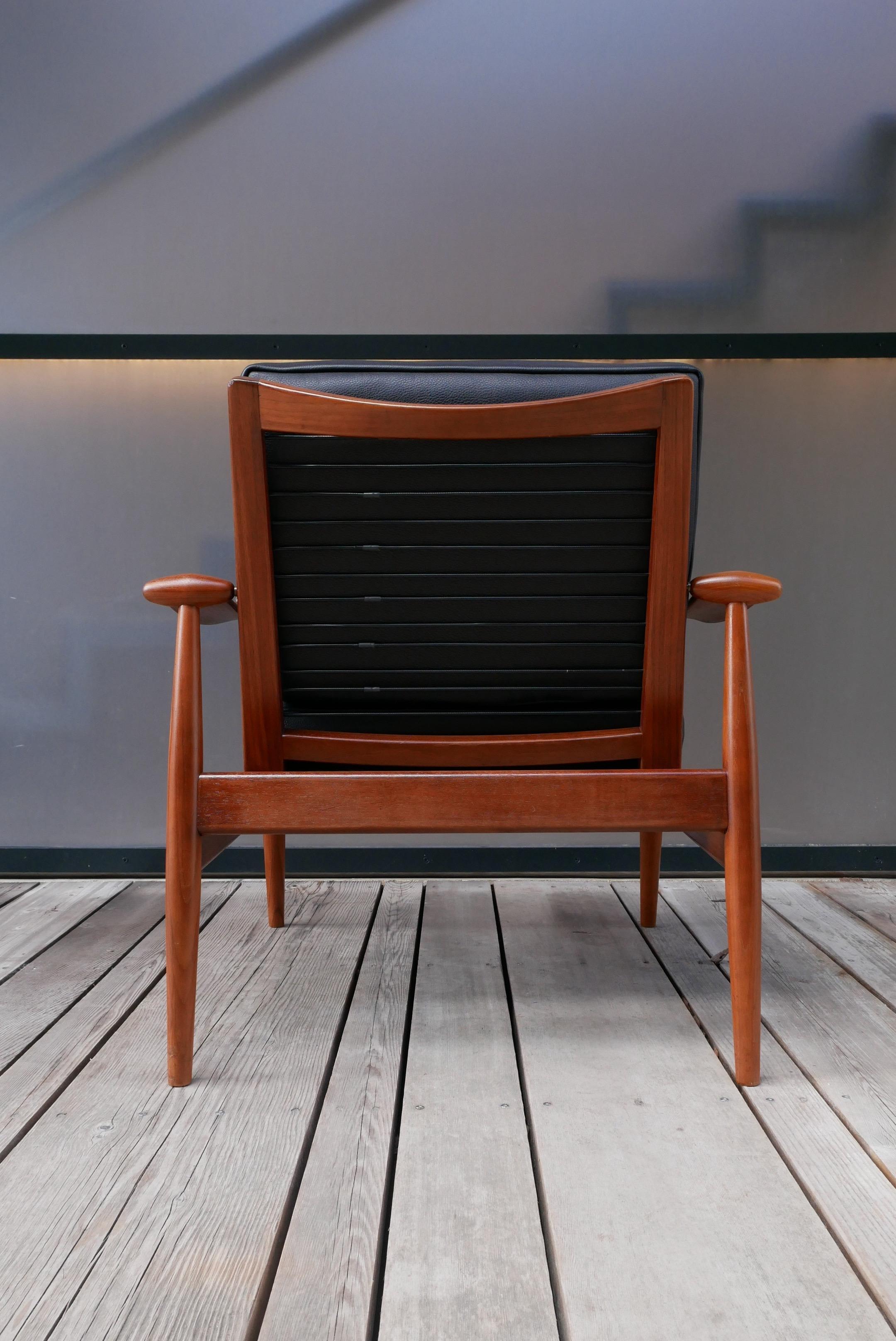 Danish Mid-Century FD 133 ‘Spade’ Lounge by Finn Juhl for France & Daverkosen For Sale