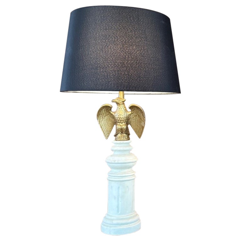 Mid-Century Federalist Style Eagle Lamp