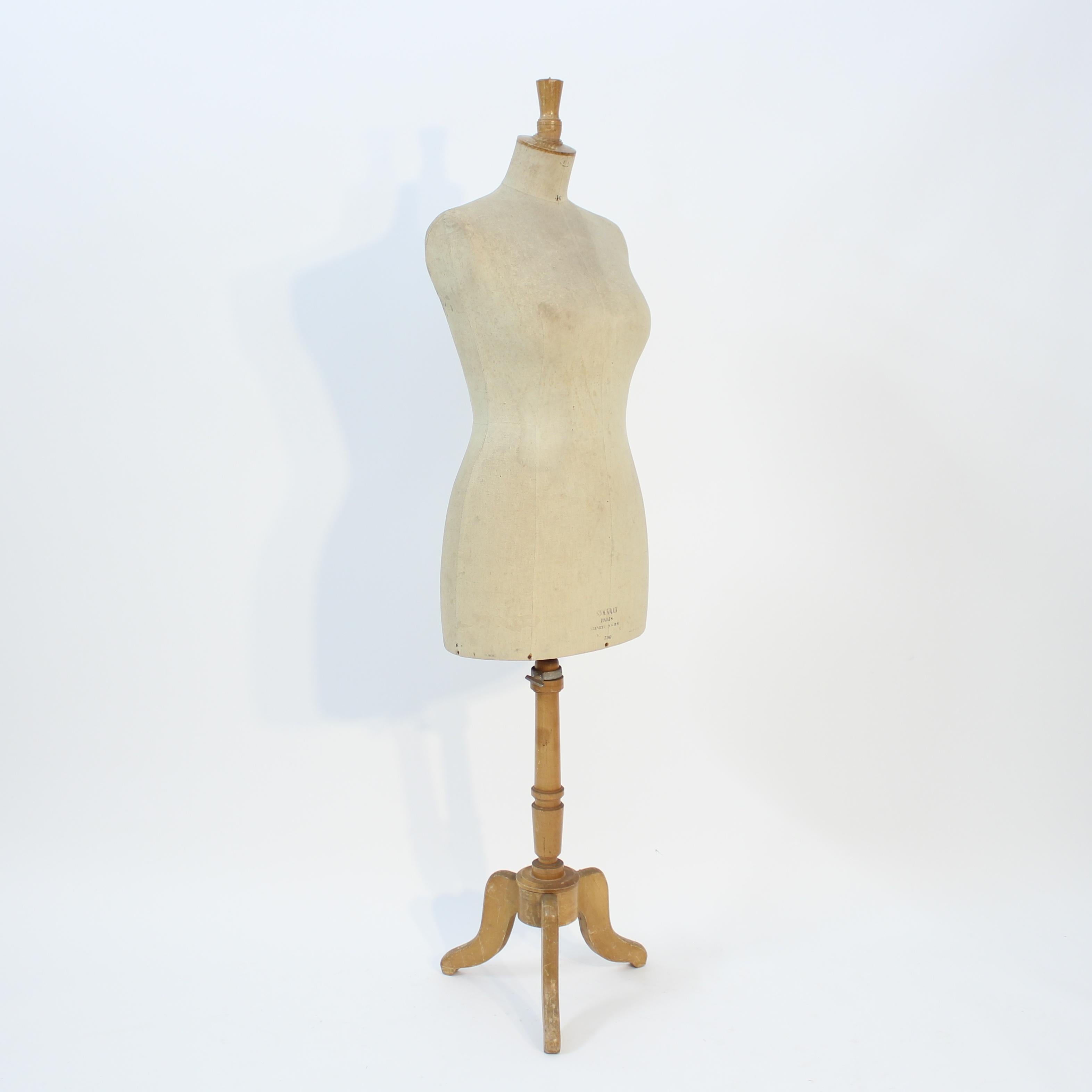 French Mid-century female mannequin from Siegel & Stockman, Paris, 1950s For Sale