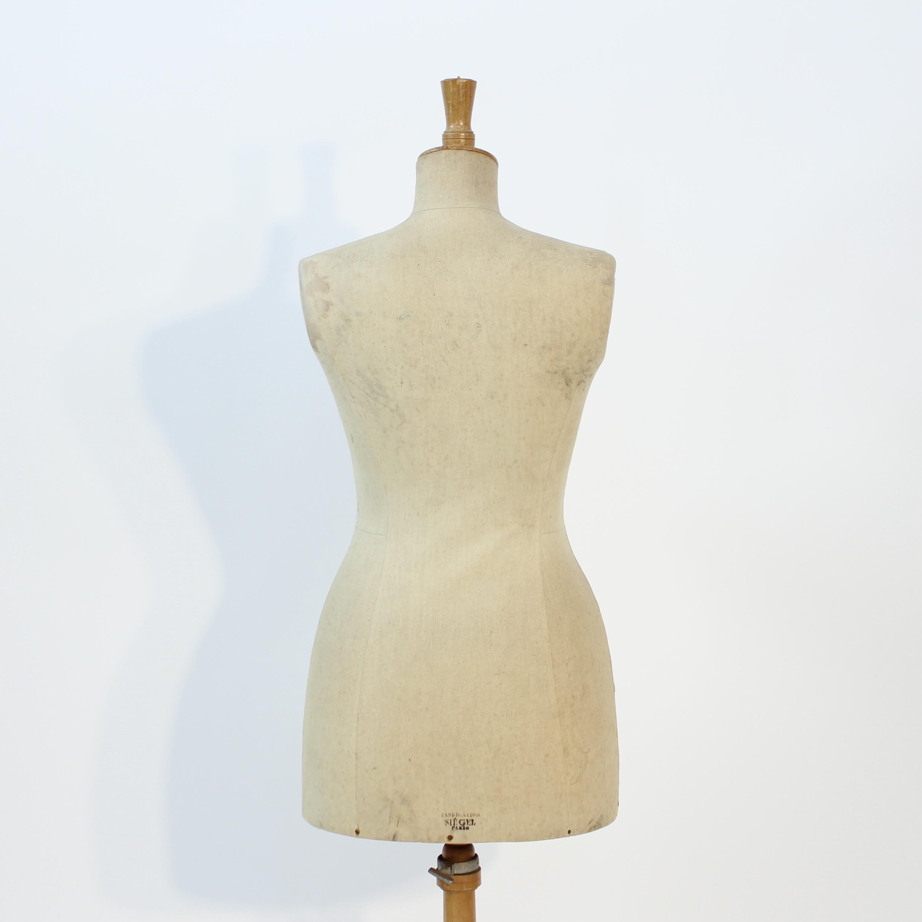 Fabric Mid-century female mannequin from Siegel & Stockman, Paris, 1950s For Sale