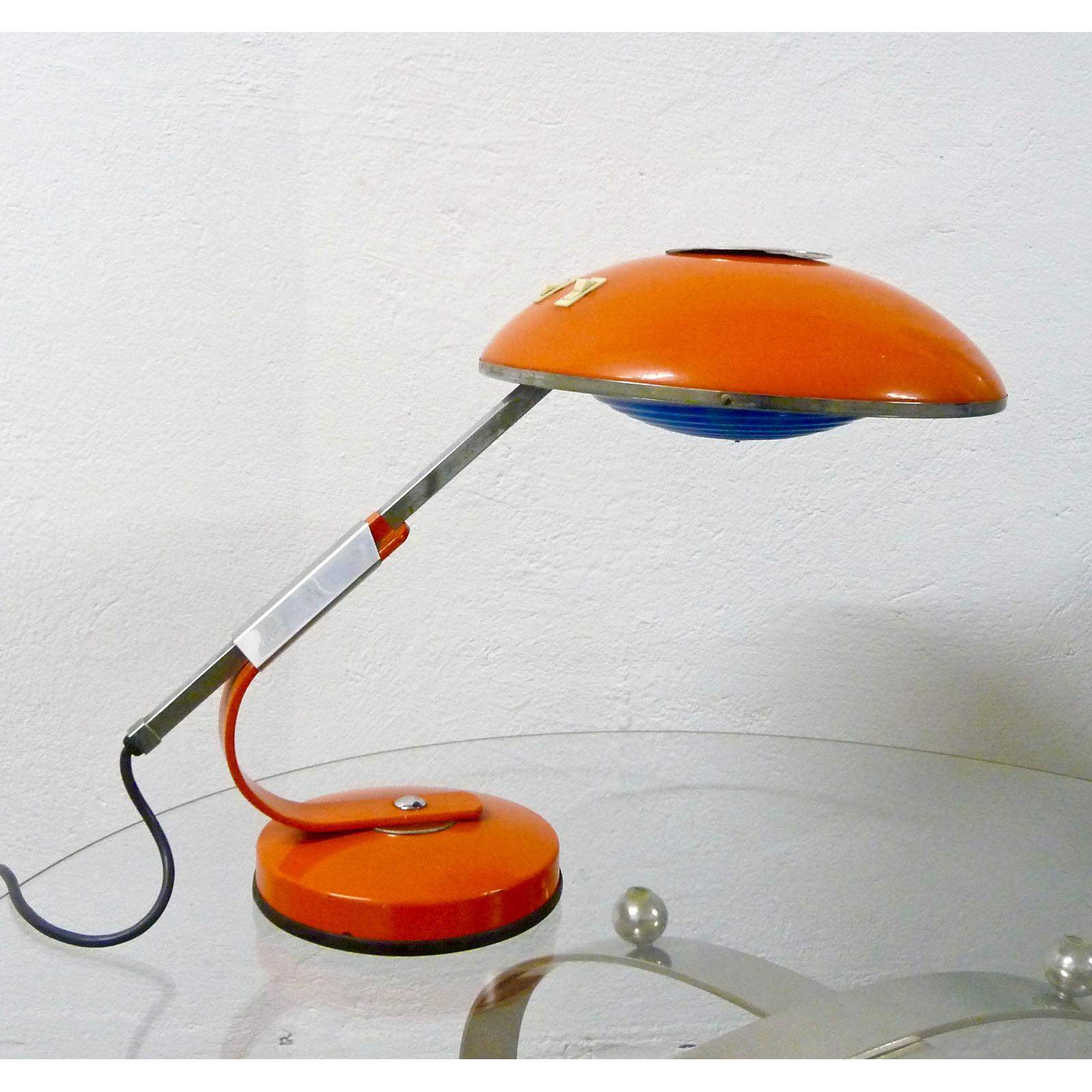 Seltene Mid-Century Ferdinand Solre-Schreibtischlampe mit drehbarem Arm (Moderne der Mitte des Jahrhunderts) im Angebot