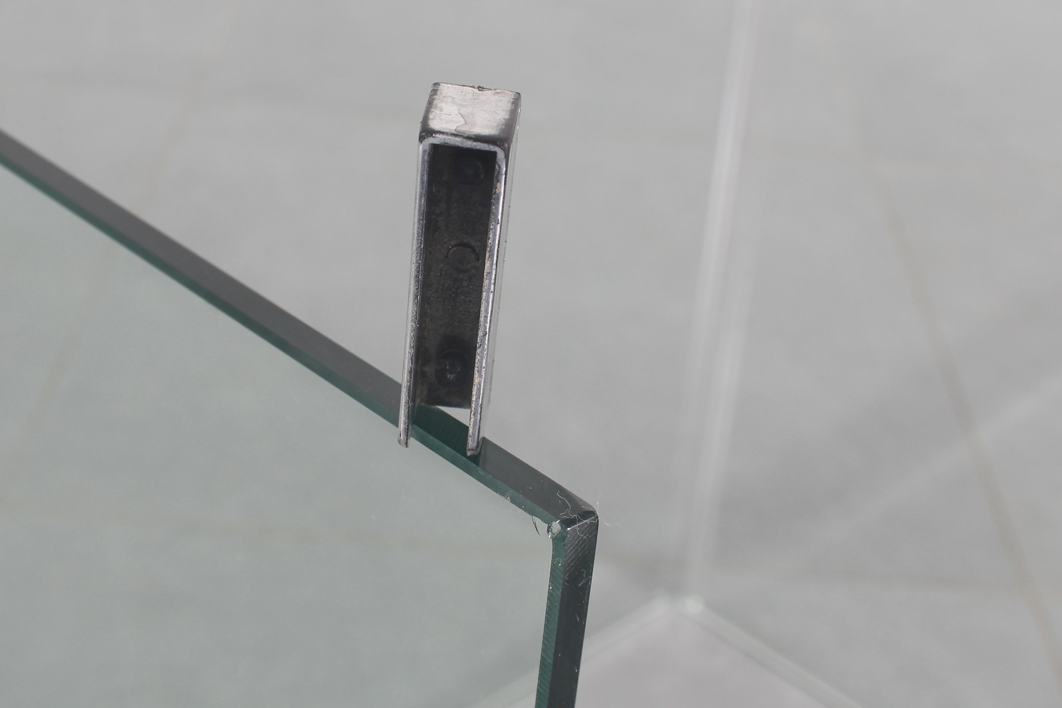 Table basse en verre bombé style FIAM Italie années 70 en vente 8