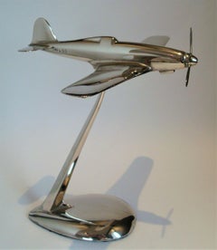 Mid-Century Fiat G.55 WW2 Italian Fighter Aircraft Desk Model, ca 1940´s