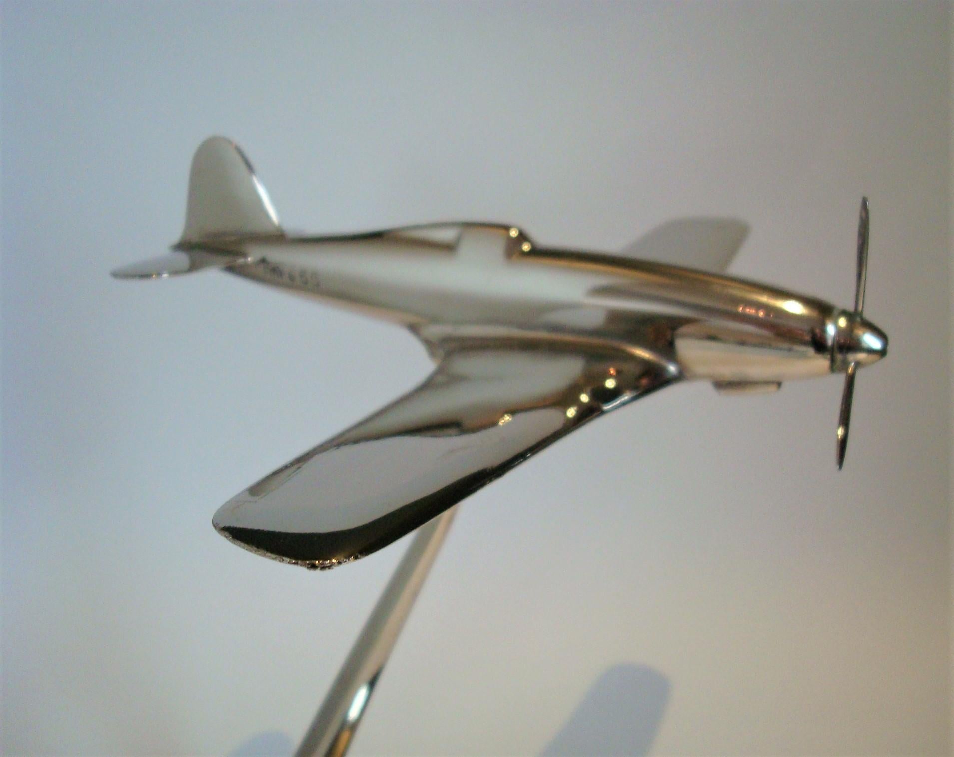 Mid-Century Fiat G.55 WW2 Italian Fighter Aircraft Desk Model, ca 1940 ...
