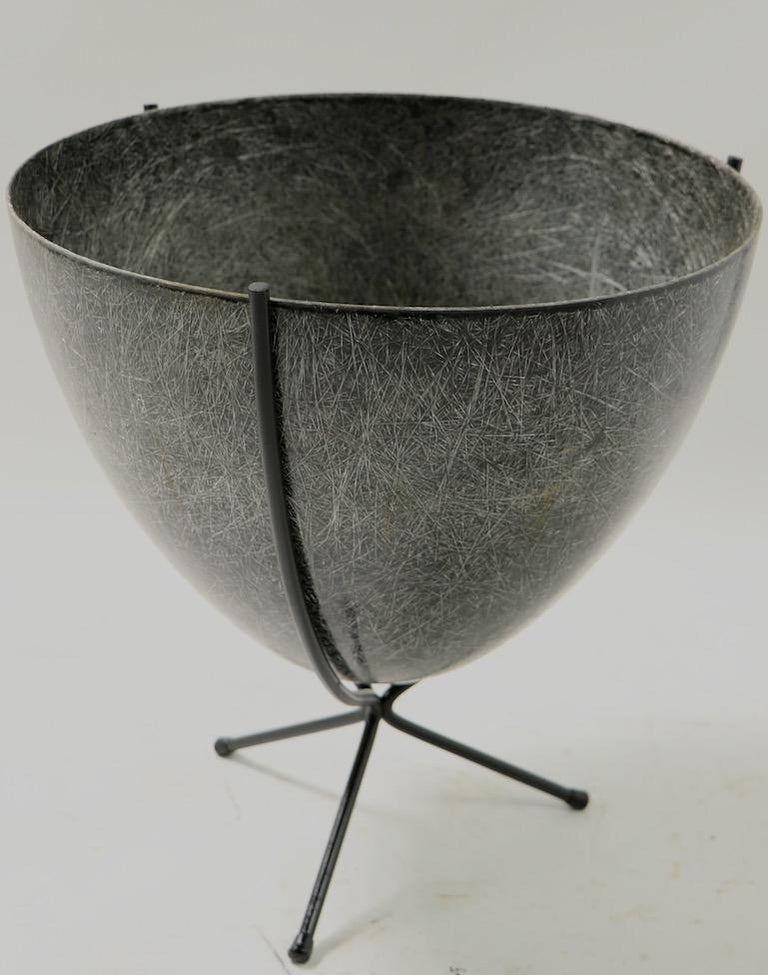 Mid Century Fiberglass Bullet Planter by Kimball Mfg. Corp at 1stDibs