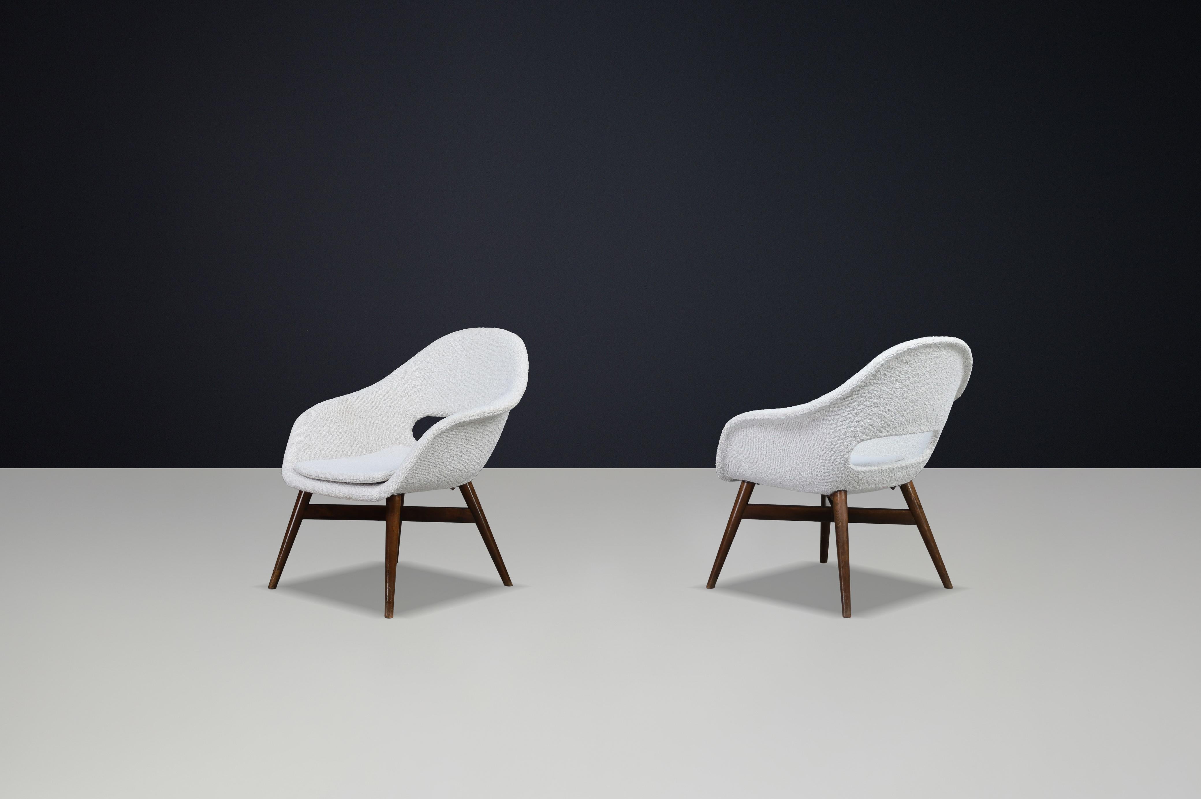 Mid-Century Fiberglass Easy Chairs by Miroslav Navrátil, Czechoslovakia 1960s en vente 5