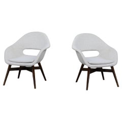 Mid-Century Fiberglass Easy Chairs by Miroslav Navrátil, Czechoslovakia 1960s