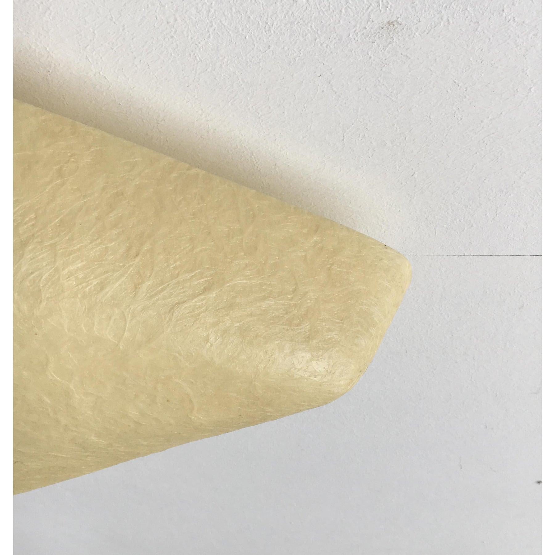 Lampada da soffitto in fibra di vetro di metà secolo, anni '60 in vendita 4