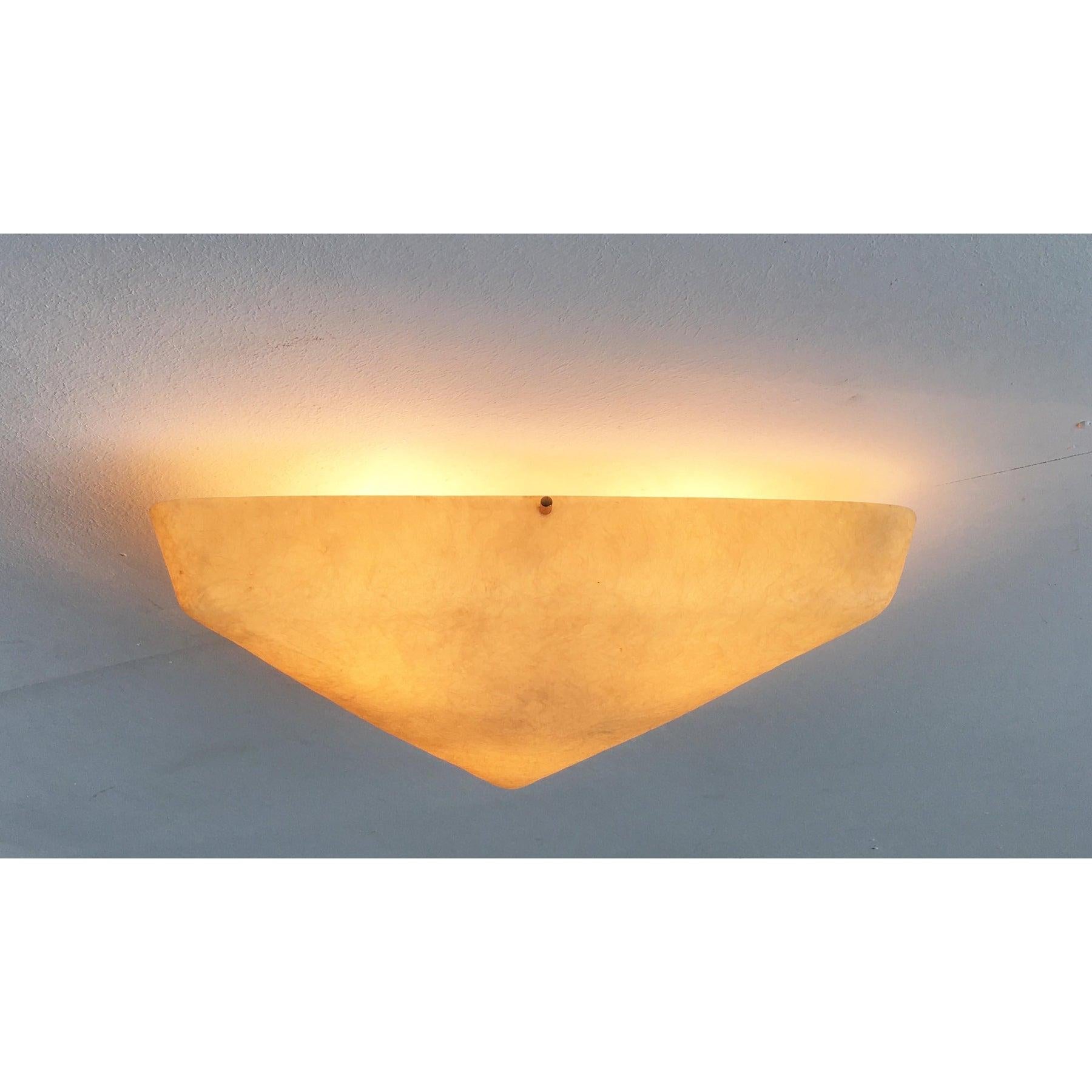 Mid-Century moderno Lampada da soffitto in fibra di vetro di metà secolo, anni '60 in vendita