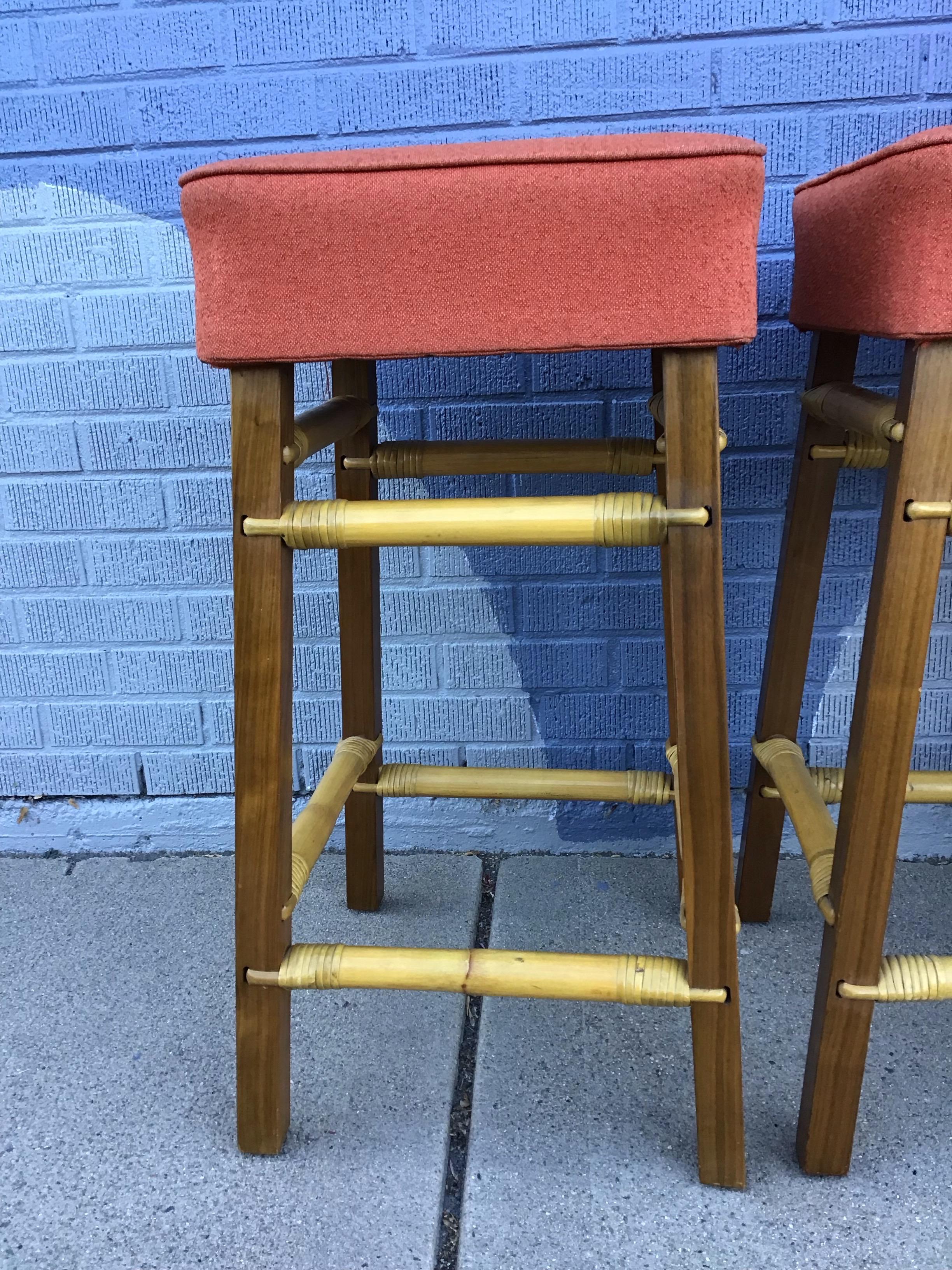 Set di sgabelli e bar Ficks Reed Dry di metà secolo In condizioni buone in vendita a Wheat Ridge, CO