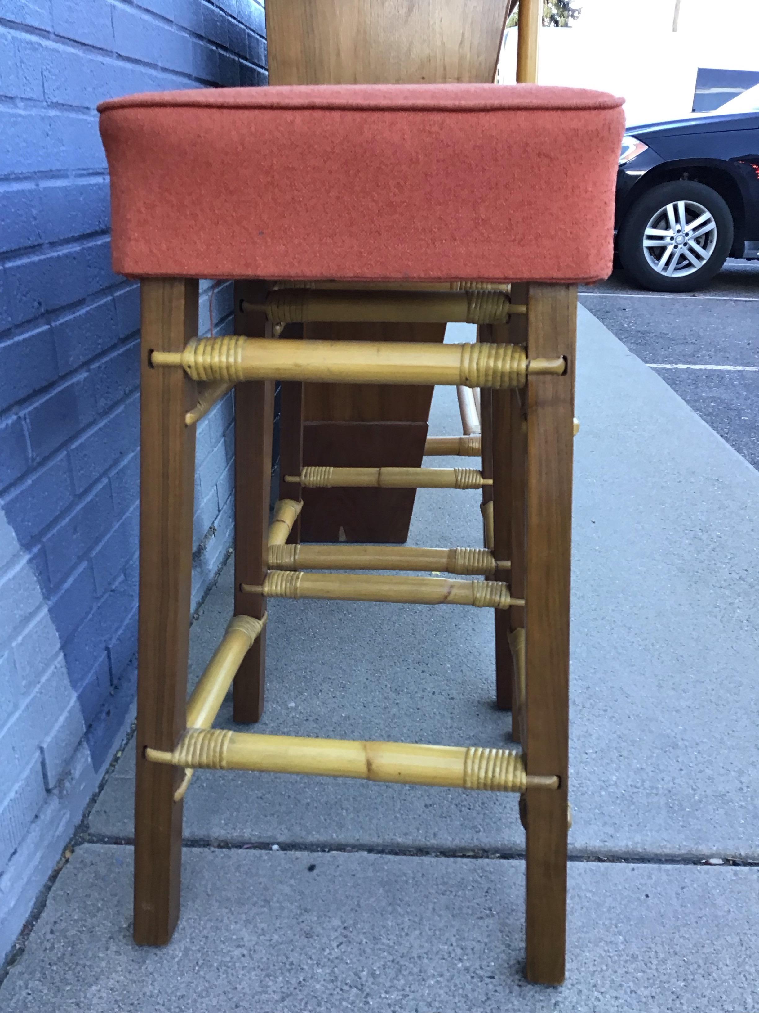 XX secolo Set di sgabelli e bar Ficks Reed Dry di metà secolo in vendita