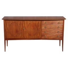 Mid Century Fiddleback Mahogany Sideboard by John Herbert for Younger