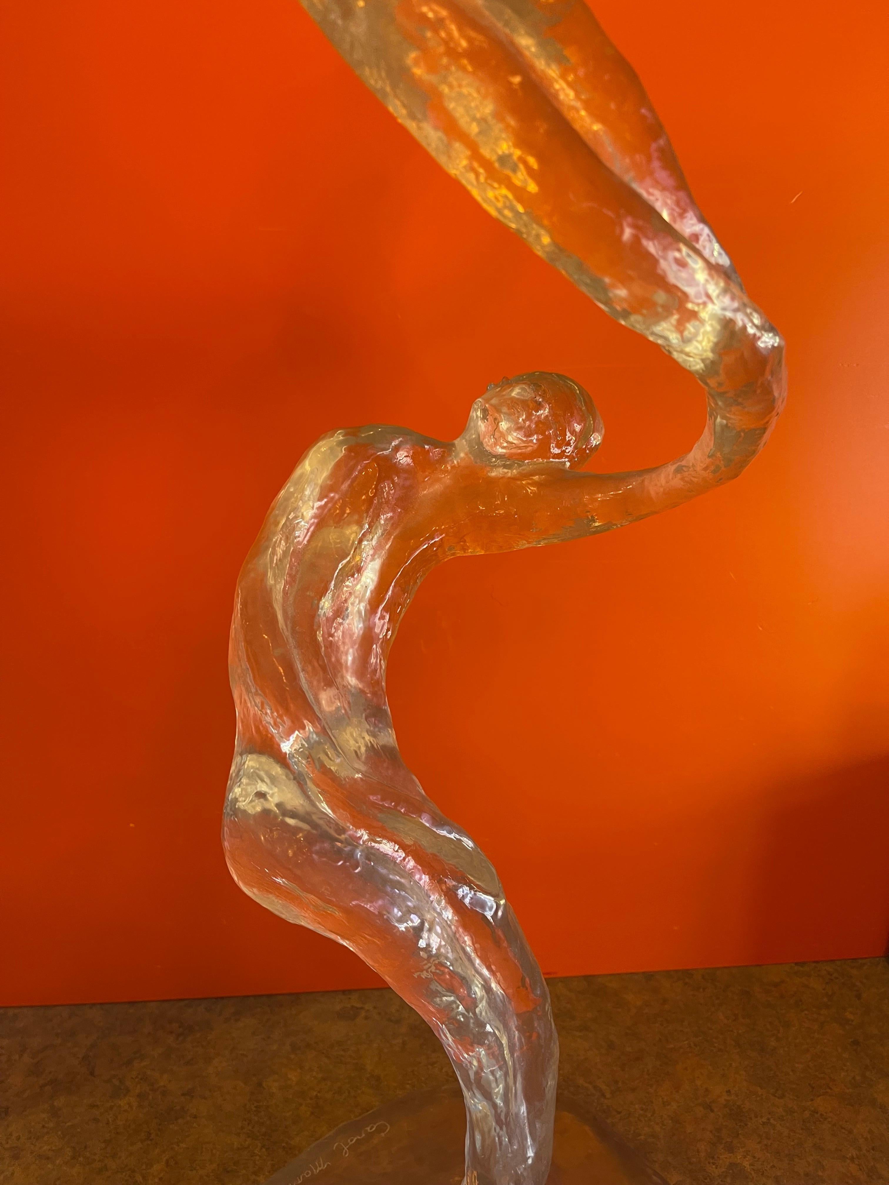 Mid-Century Figural Lucite Sculpture by Carol Marks For Sale 3