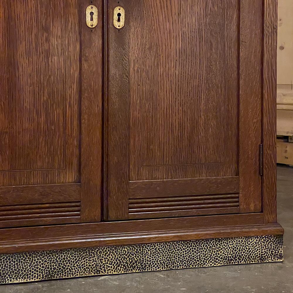 Mid-Century File Cabinet with Roll-Up Tambour Door 5