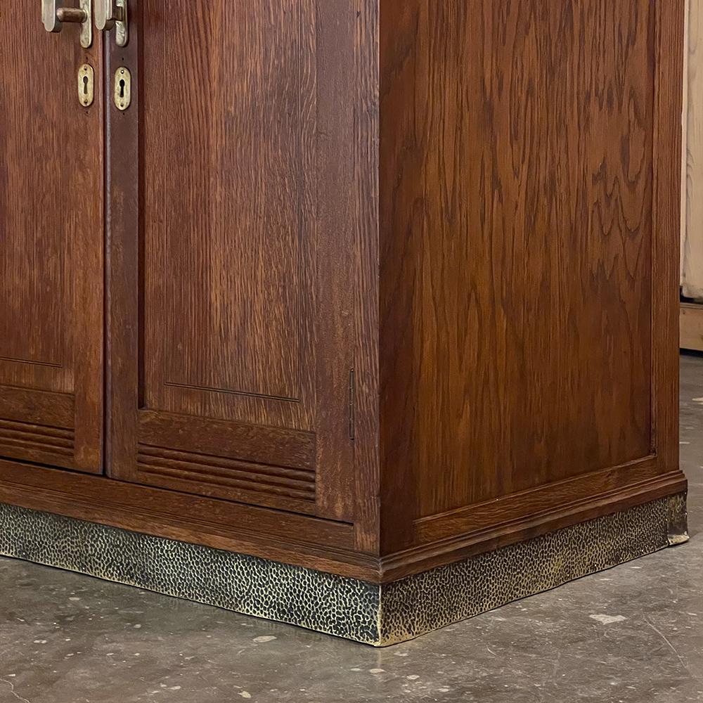 Mid-Century File Cabinet with Roll-Up Tambour Door 6