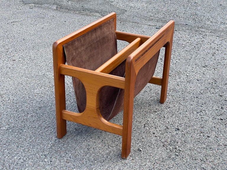 Midcentury Finest Aksel Kjersgaards Teak Magazine Rack, for Salin ...