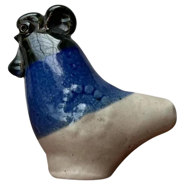 Flauto di pollo in ceramica finlandese di metà secolo di Kermansavi Oy, 1960