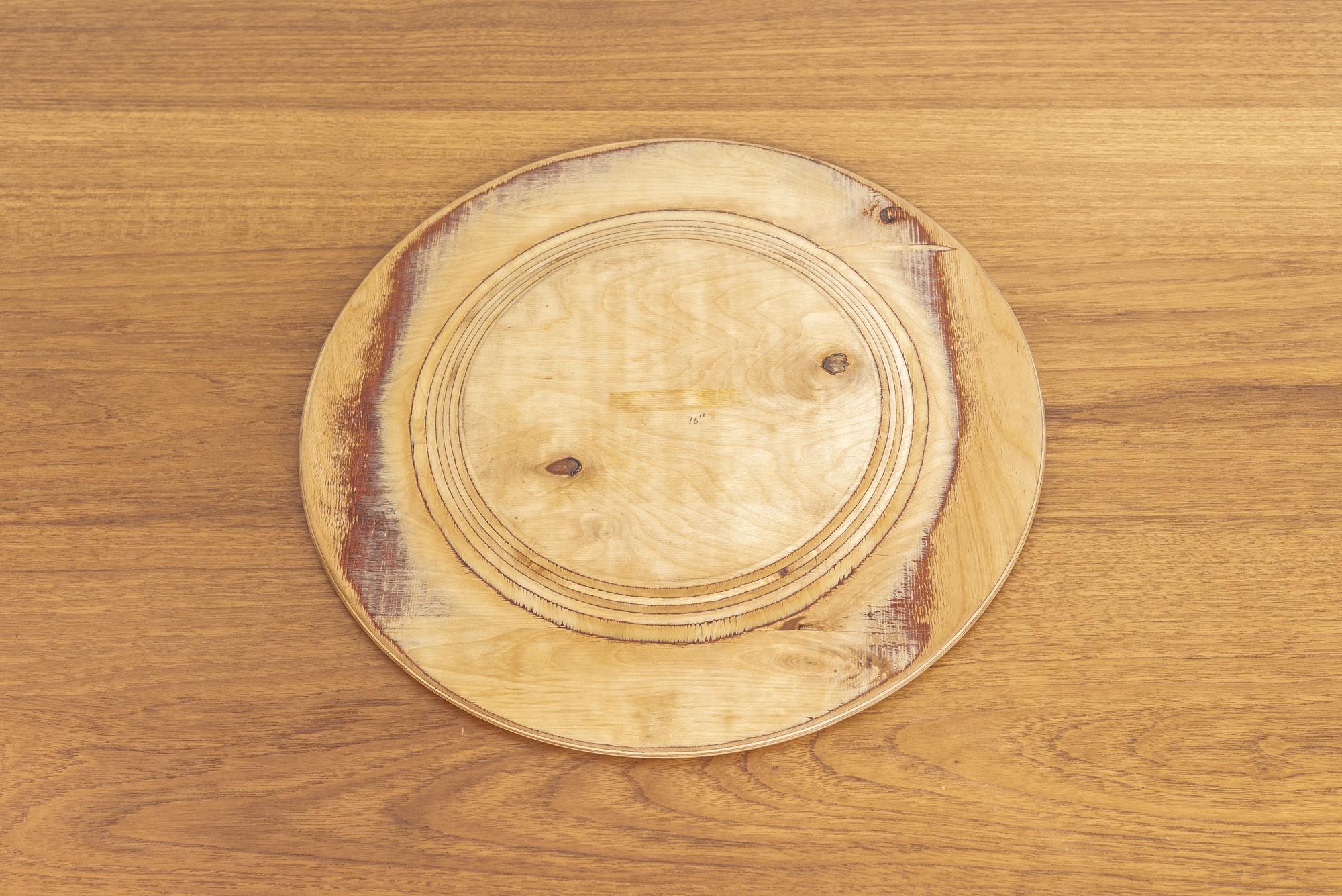Midcentury Finnish Modern Wooden Plate by Saarinen for Keuruu In Good Condition In Detroit, MI