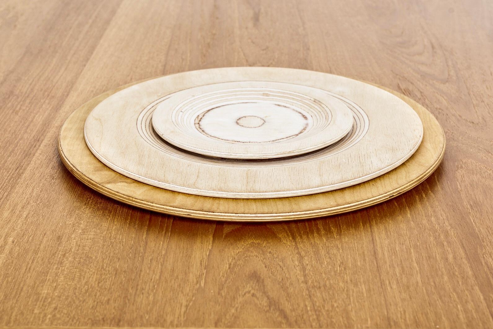 Birch Midcentury Finnish Modern Wooden Plate by Saarinen for Keuruu