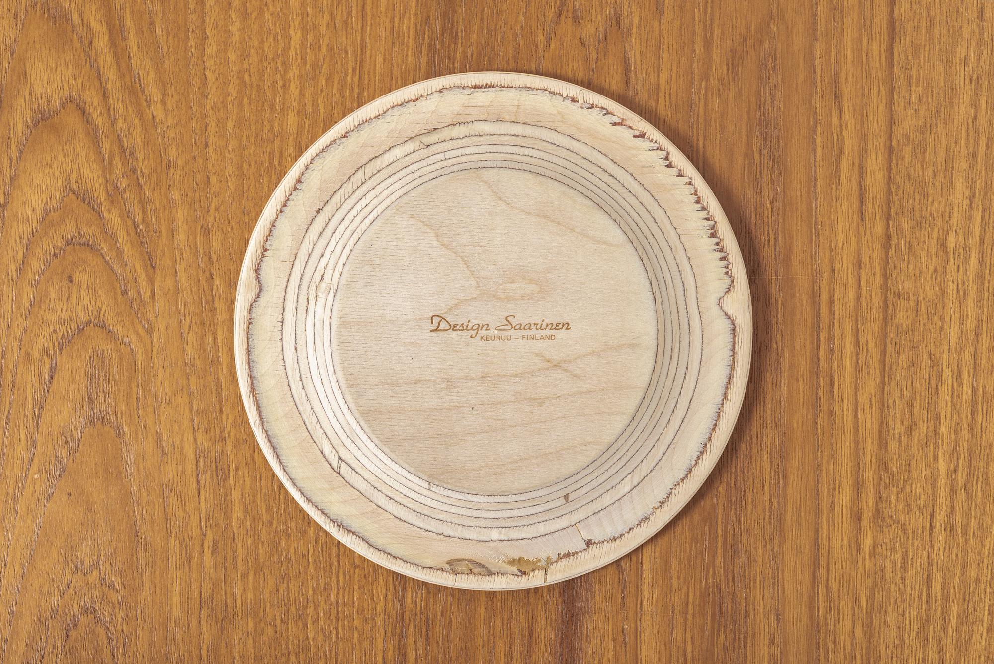 Midcentury Finnish Modern Wooden Plates by Saarinen for Keuruu 4