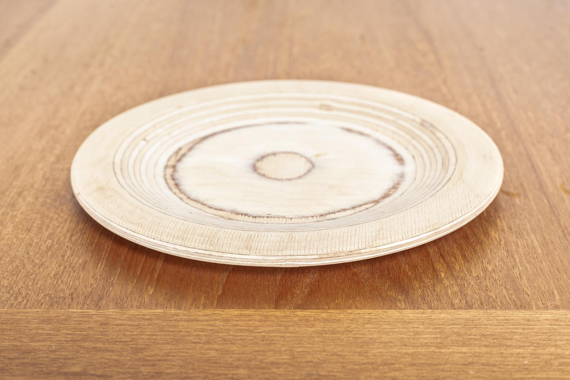 Midcentury Finnish Modern Wooden Plates by Saarinen for Keuruu 1