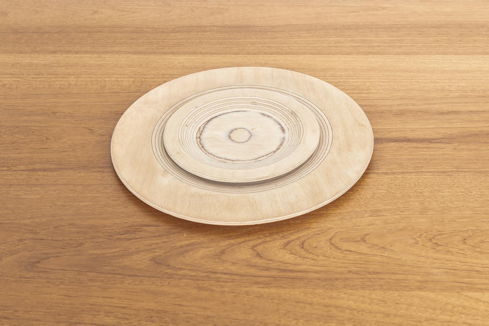 Midcentury Finnish Modern Wooden Plates by Saarinen for Keuruu 2