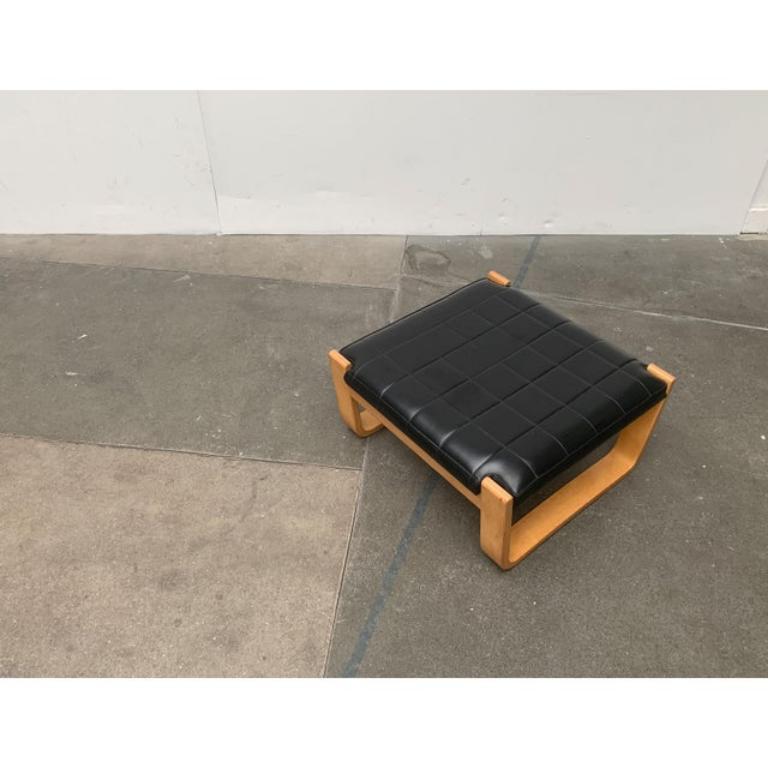 Mid-Century Pulkka Lounge Chair Stool by Ilmari Lappalainen for Asko, 1960s In Excellent Condition For Sale In Hamburg, DE