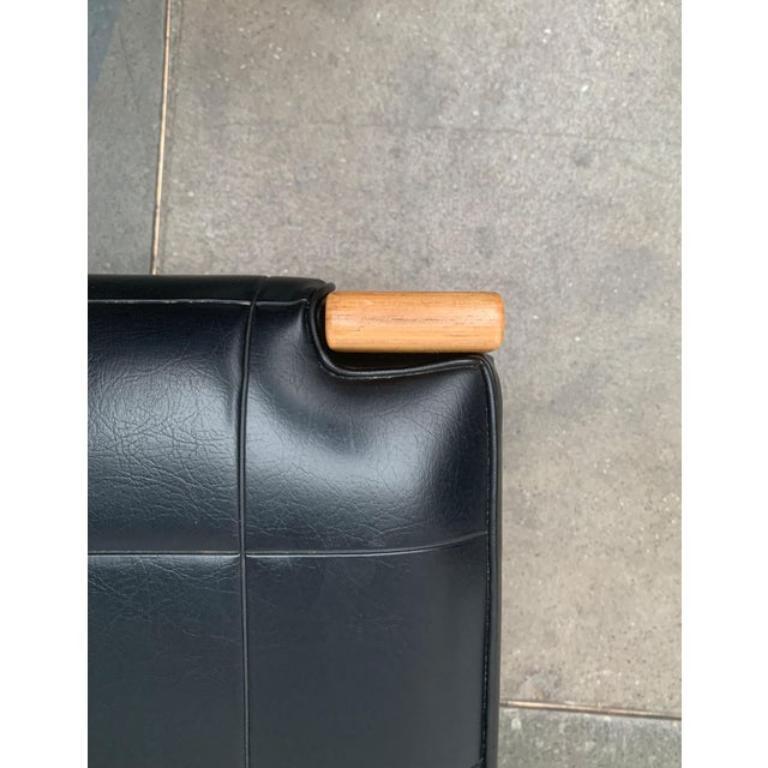 Zitan Mid-Century Pulkka Lounge Chair Stool by Ilmari Lappalainen for Asko, 1960s For Sale