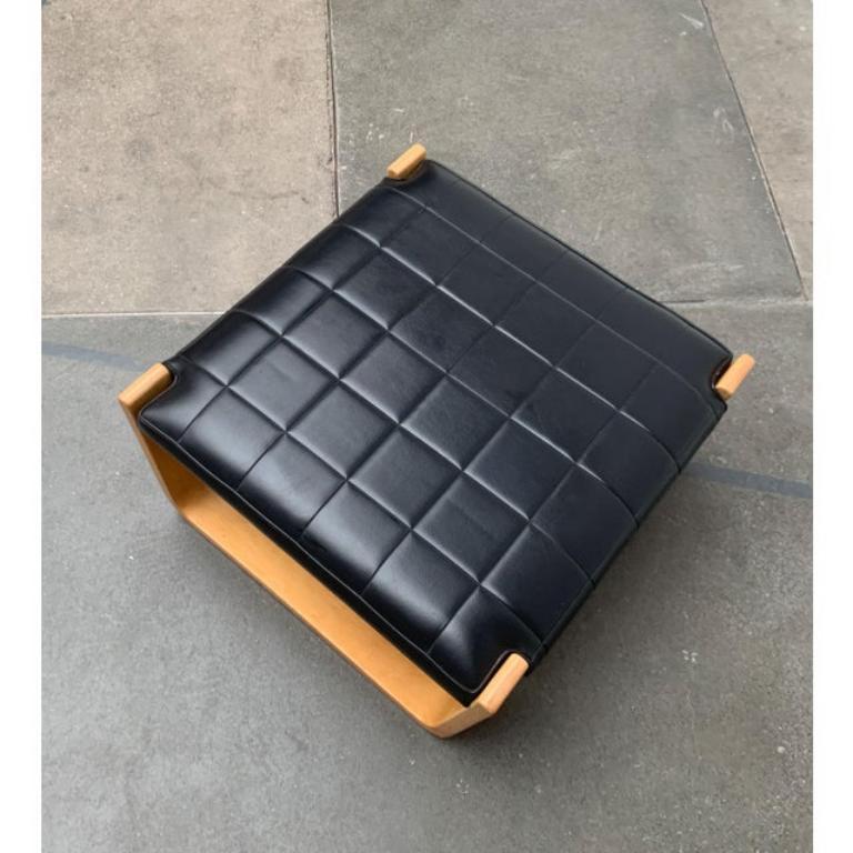 Mid-Century Pulkka Lounge Chair Stool by Ilmari Lappalainen for Asko, 1960s For Sale 2