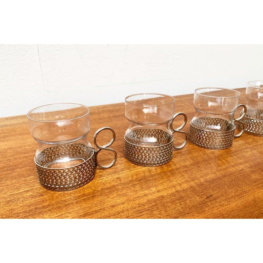 Metal Mid-Century Finnish Tsaikka Tea Glass by Timo Sarpaneva for Iittala For Sale