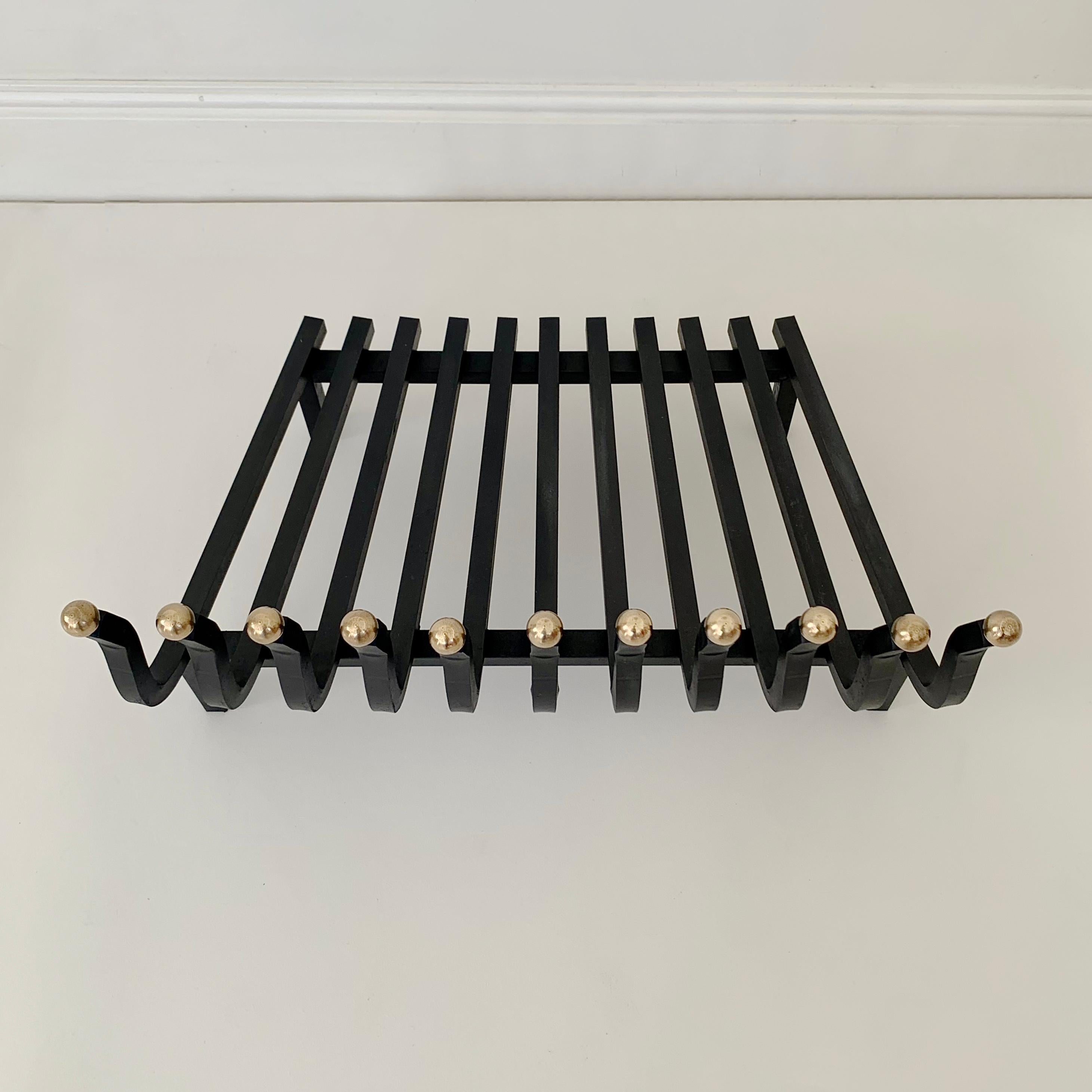 Mid-Century Fireplace Grate, circa 1960, France For Sale 1
