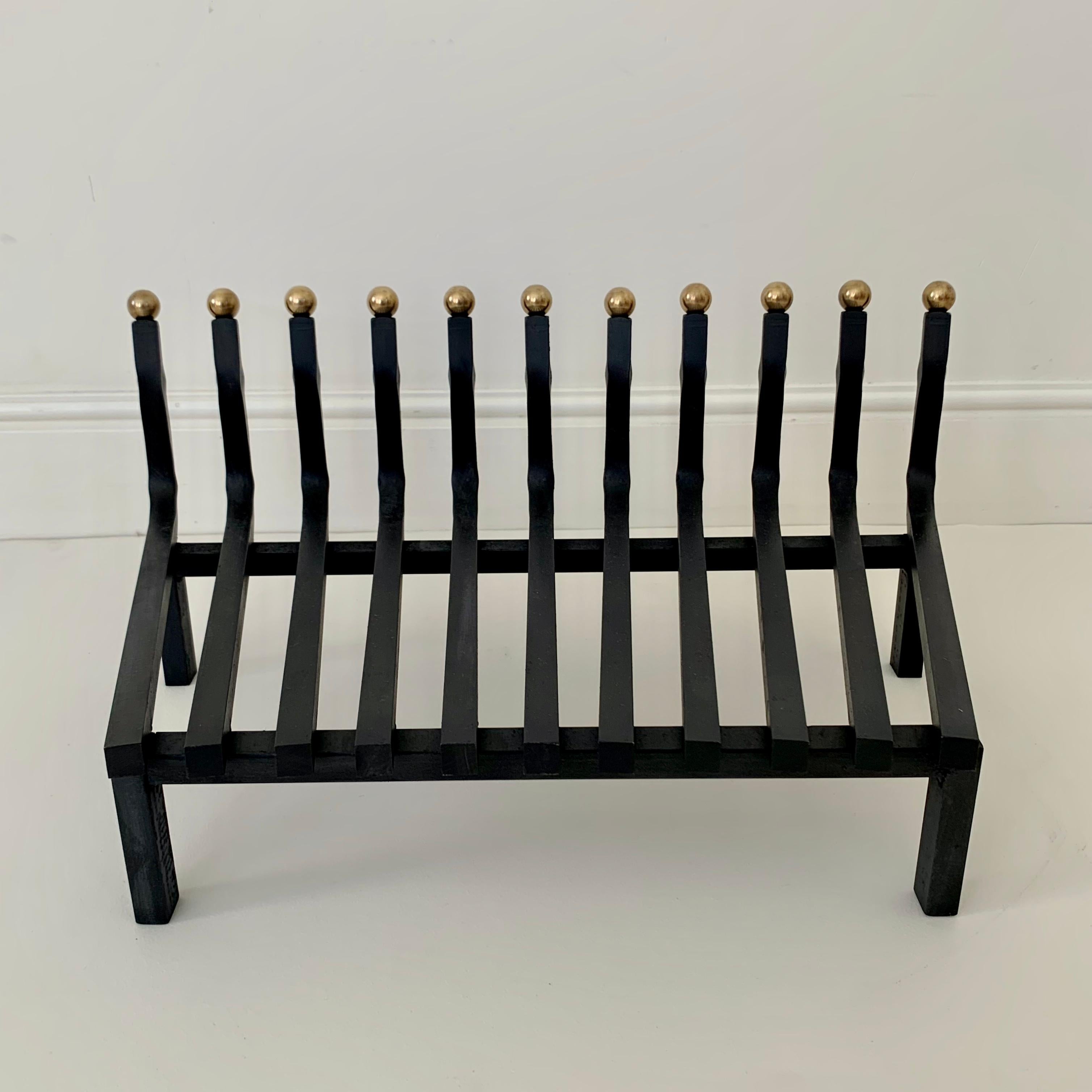 Mid-Century Fireplace Grate, circa 1960, France For Sale 2