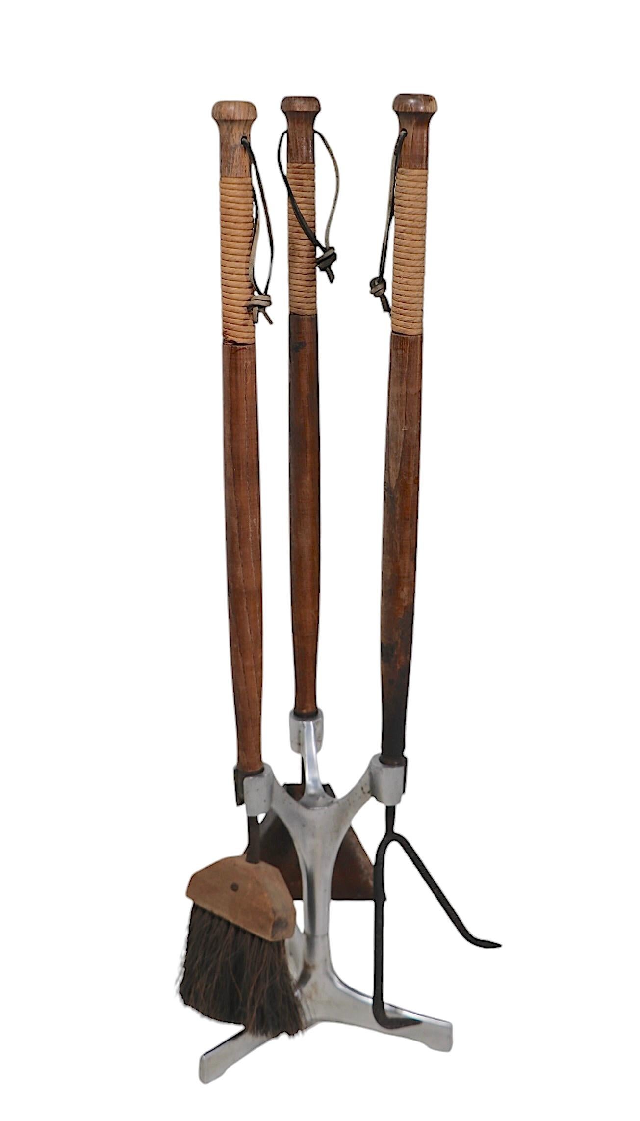 Mid Century Fireplace Tool Set att. to Seymour 1