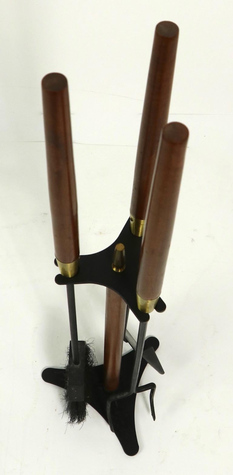 American Mid Century Fireplace Tool Set by Seymour