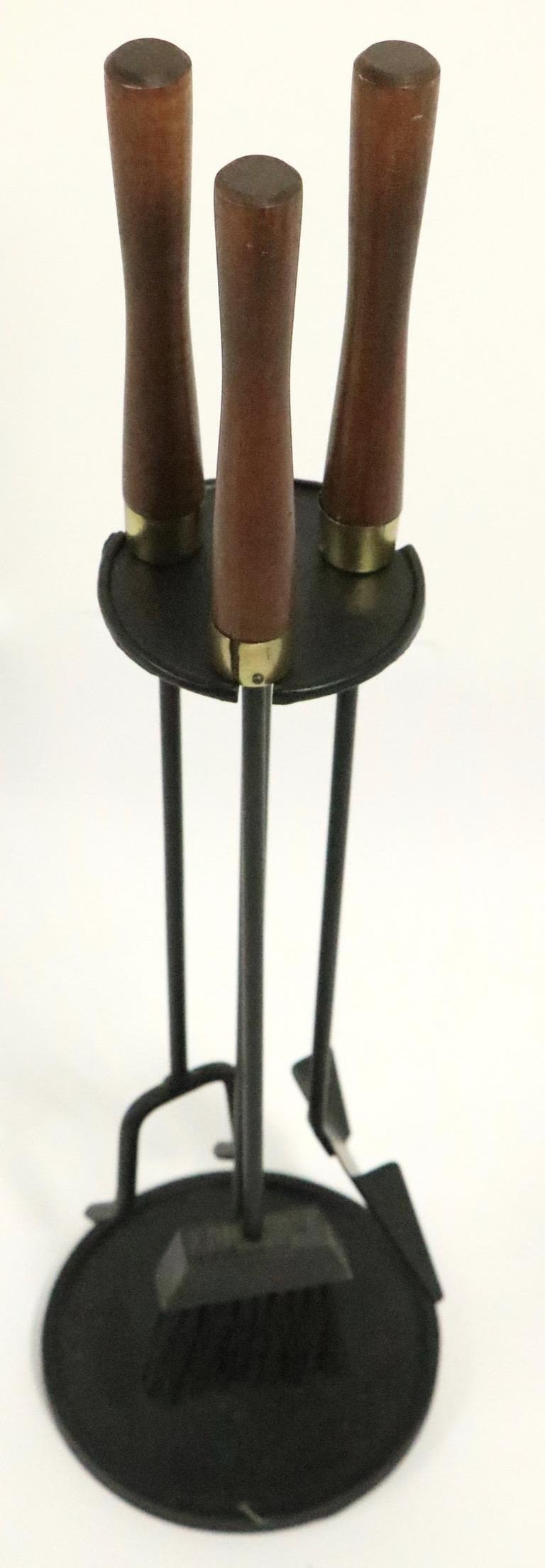 Mid Century Fireplace Tools Set by Seymour at 1stDibs mcm fireplace