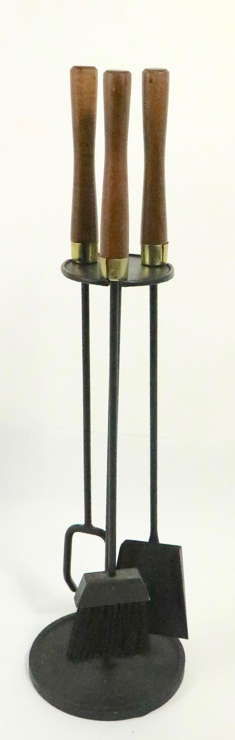 Mid Century Fireplace Tools Set by Seymour at 1stDibs mcm fireplace
