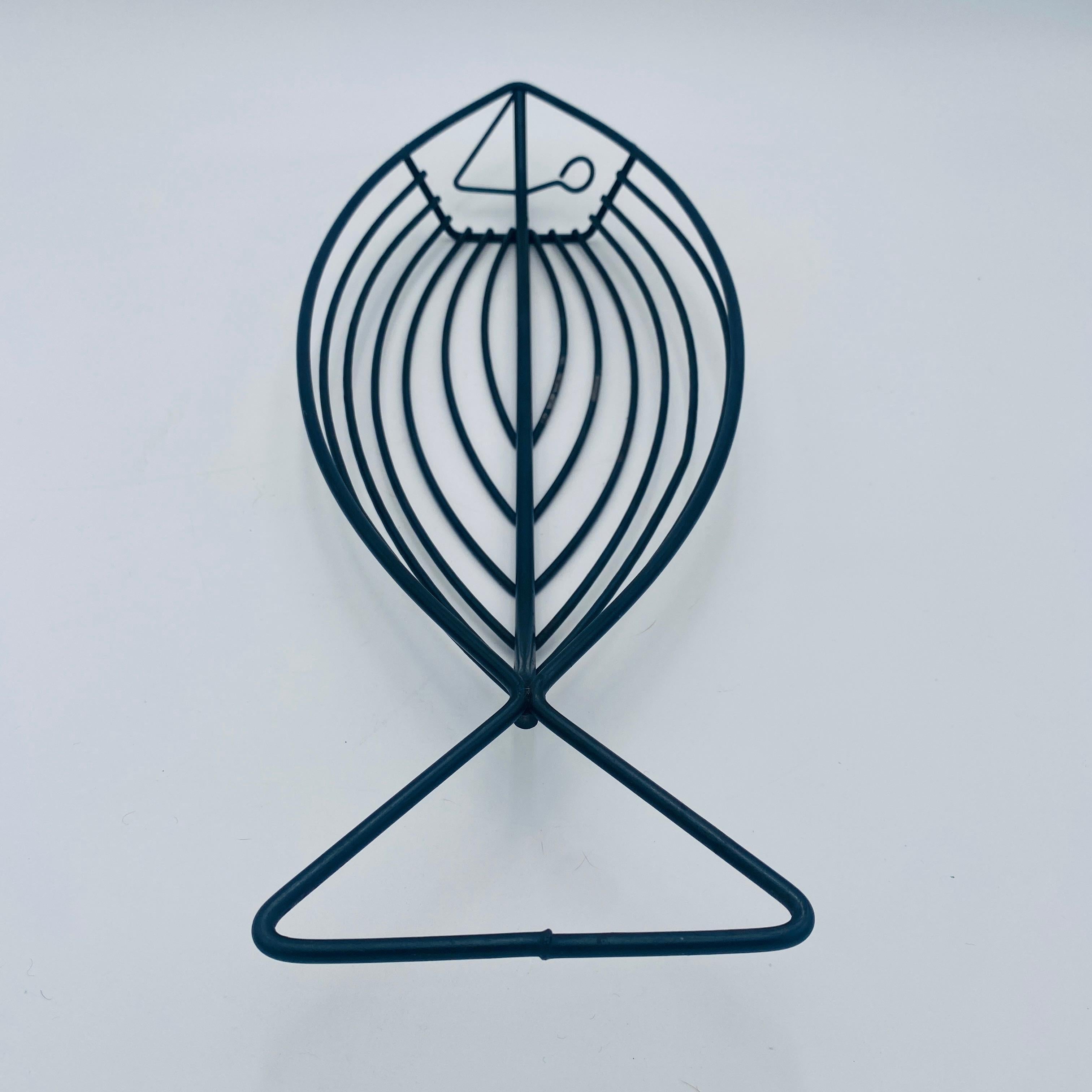 Iron Mid Century Fish Basket by Laurids Lønborg, Denmark 1960s For Sale
