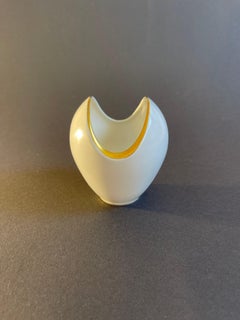 Mid-Century Fish-Mouth Vase & Gold Rim by ''Edelstein'' Bavaria, 1950s Germany