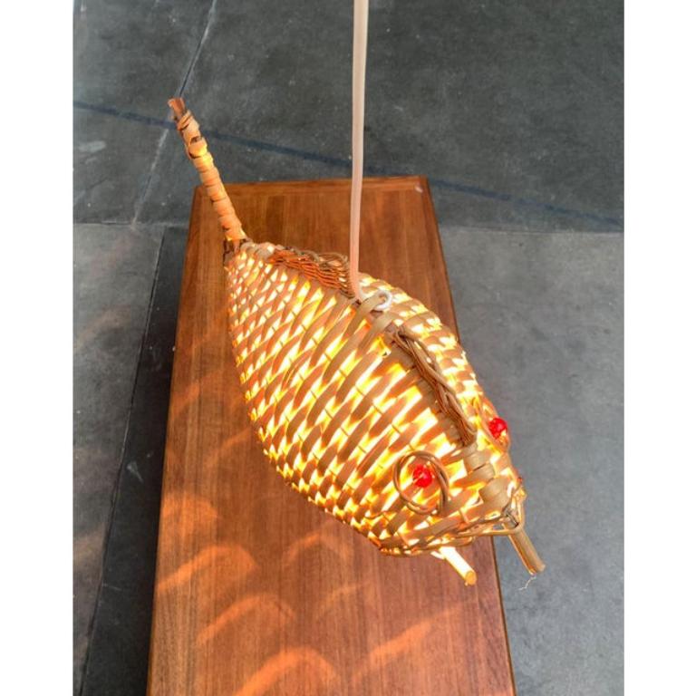 Mid-Century Fish Pendant Lamp, 1960s For Sale 3