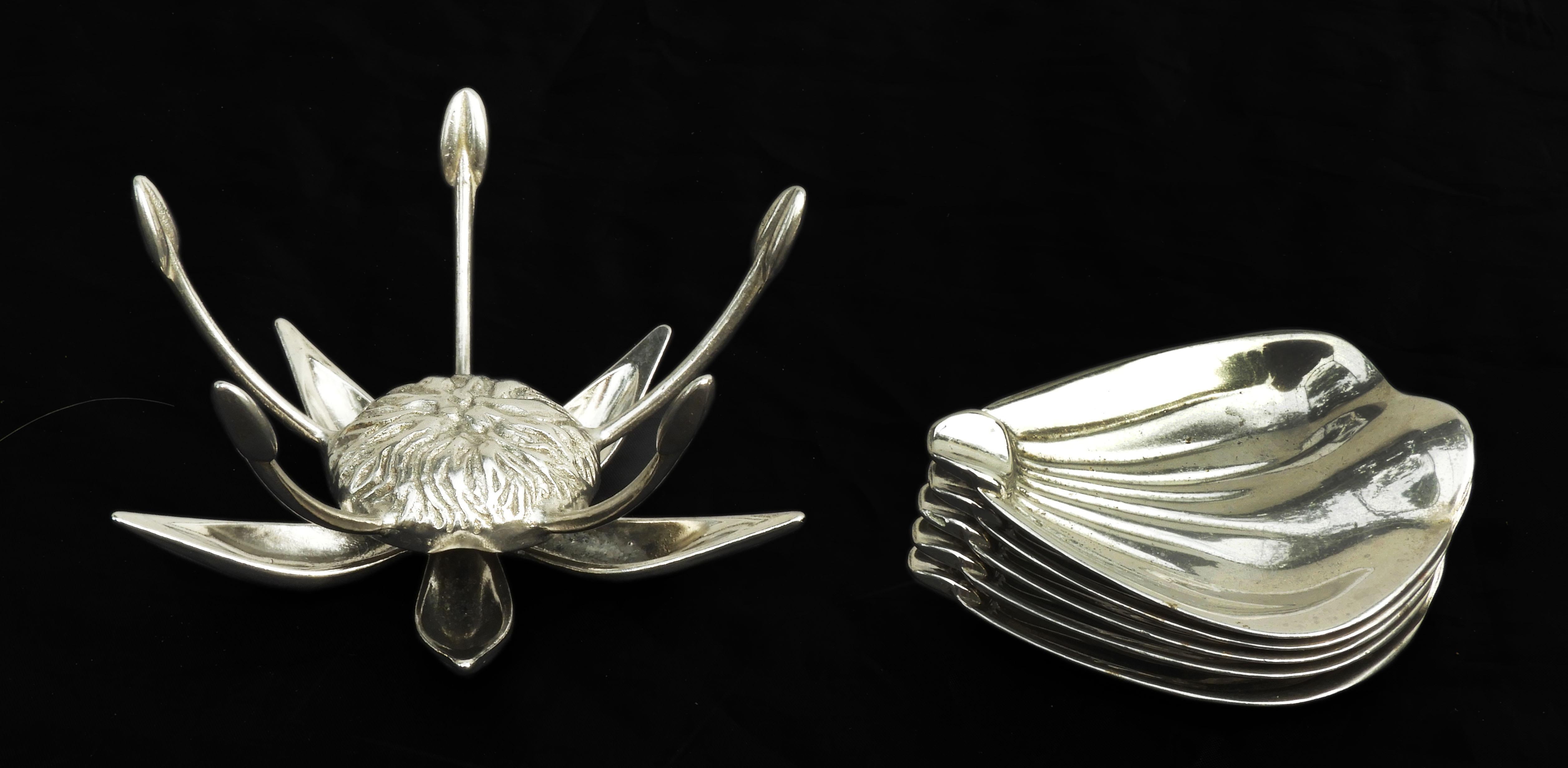 Mid Century Five Petal Flower Gucci Style Ashtray or Catch-all C1960s Italy 4